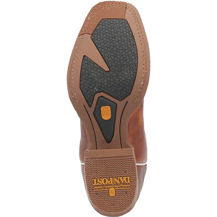 Dan Post Men's Cruz Genuine Leather Square Toe Boots - Honey - Image 3