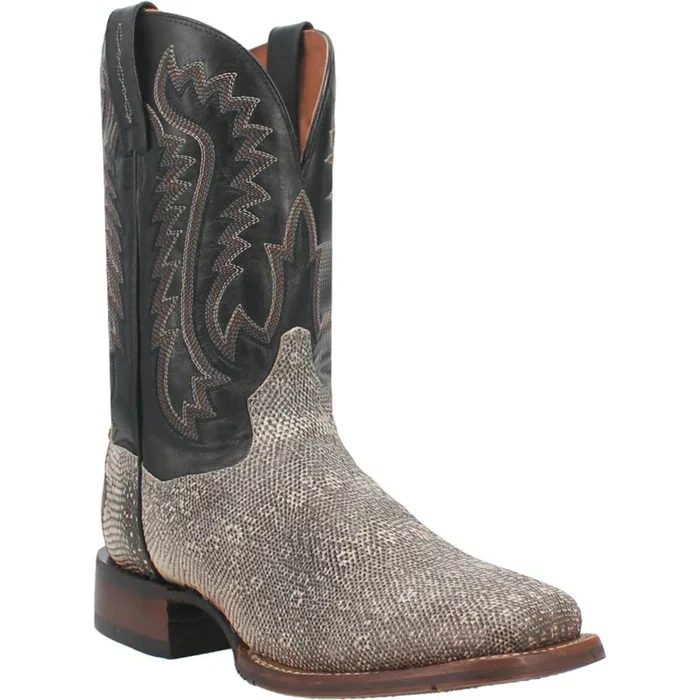 Dan Post Men's Elgin Genuine Lizard Square Toe Boots - Natural - Image 2