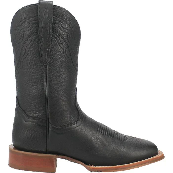 Dan Post Men's Milo Genuine Leather Square Toe Boots - Black - Image 3