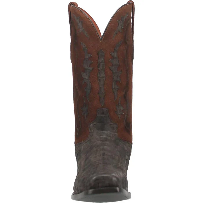 Dan Post Men's Stalker Genuine Caiman Belly Square Toe Boots - Brown - Image 3