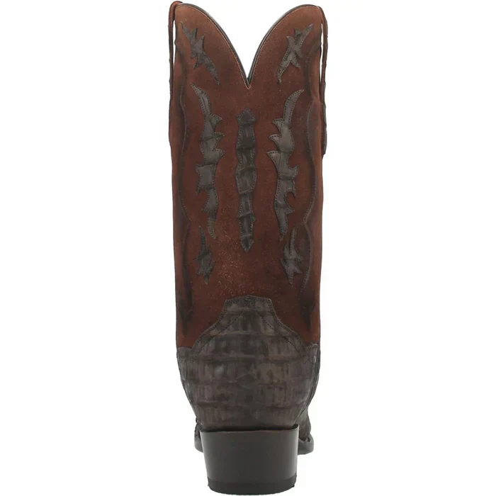 Dan Post Men's Stalker Genuine Caiman Belly Square Toe Boots - Brown - Image 4