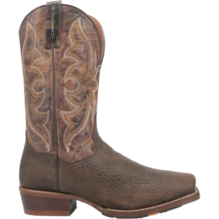 Dan Post Men's Vintage Genuine Leather Square Toe Boots - Chocolate - Image 2