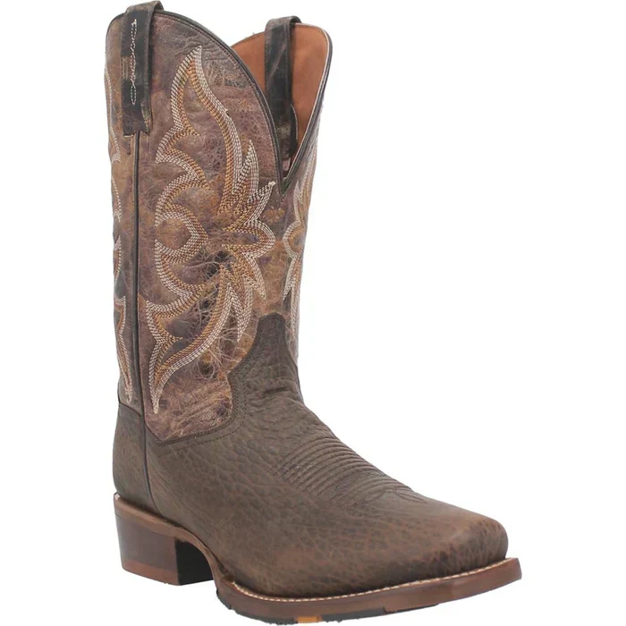 Dan Post Men's Vintage Genuine Leather Square Toe Boots - Chocolate - Image 3