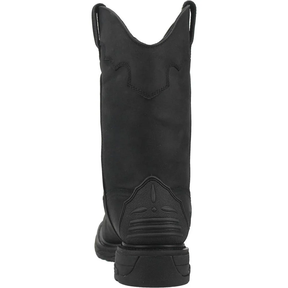 Dan Post Blayde Waterproof Black Square Toe Leather Boot - Image 4