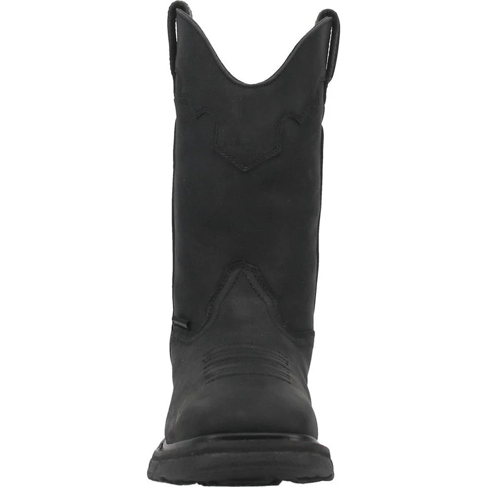 Dan Post Blayde Waterproof Black Square Toe Leather Boot - Image 5