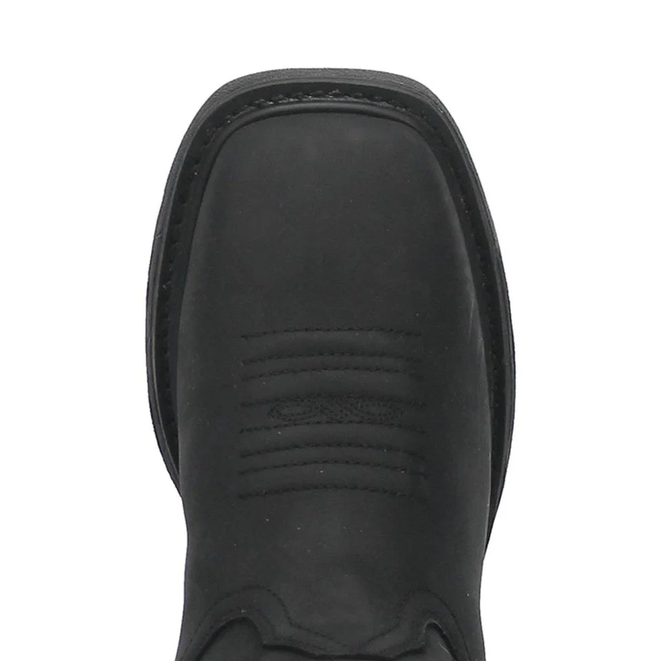 Dan Post Blayde Waterproof Black Square Toe Leather Boot - Image 6