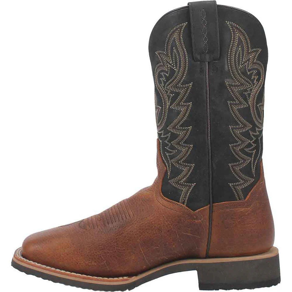 Dan Post Boldon Men’s Cognac Square Toe Leather Boot - Image 3