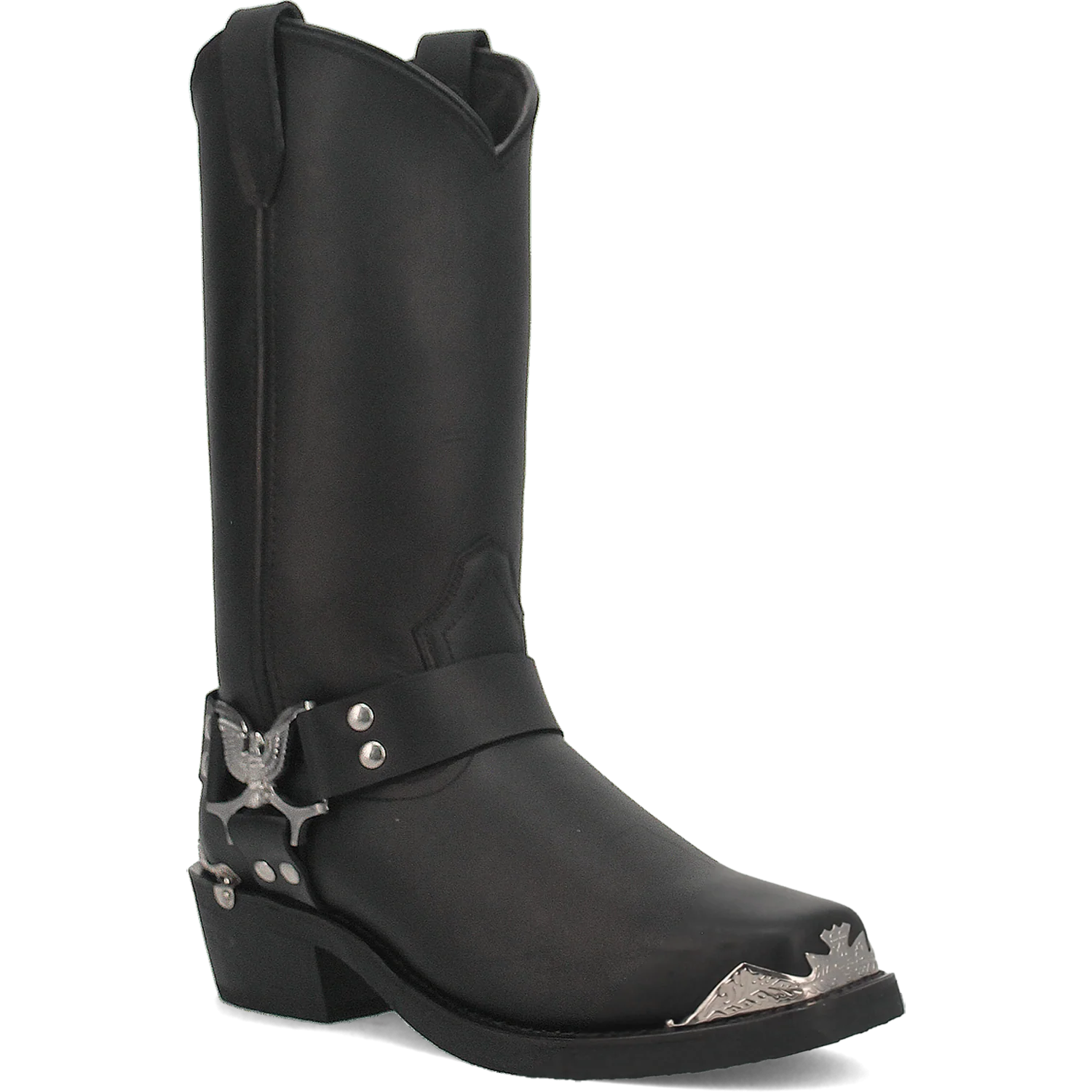 Chopper Leather Harness Biker Boot