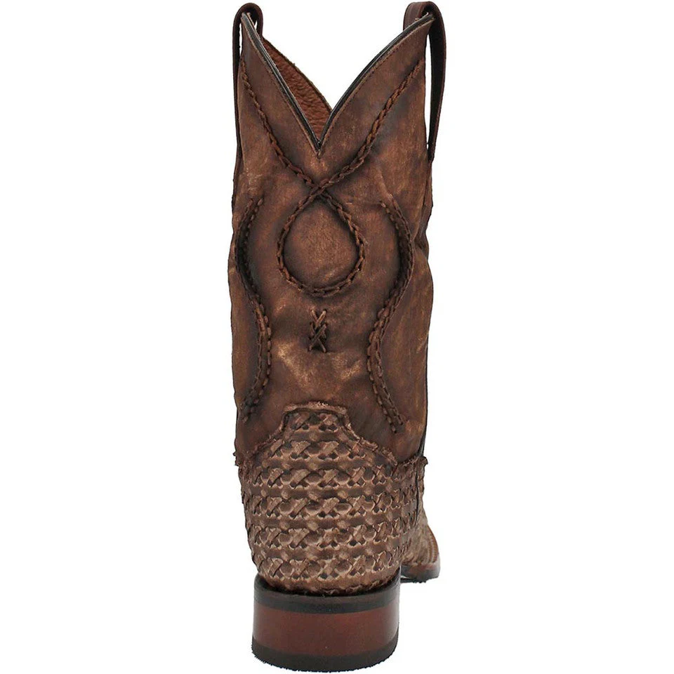 Dan Post Cowboy Certified Stanley Tan Square Toe Leather Boot - Image 4