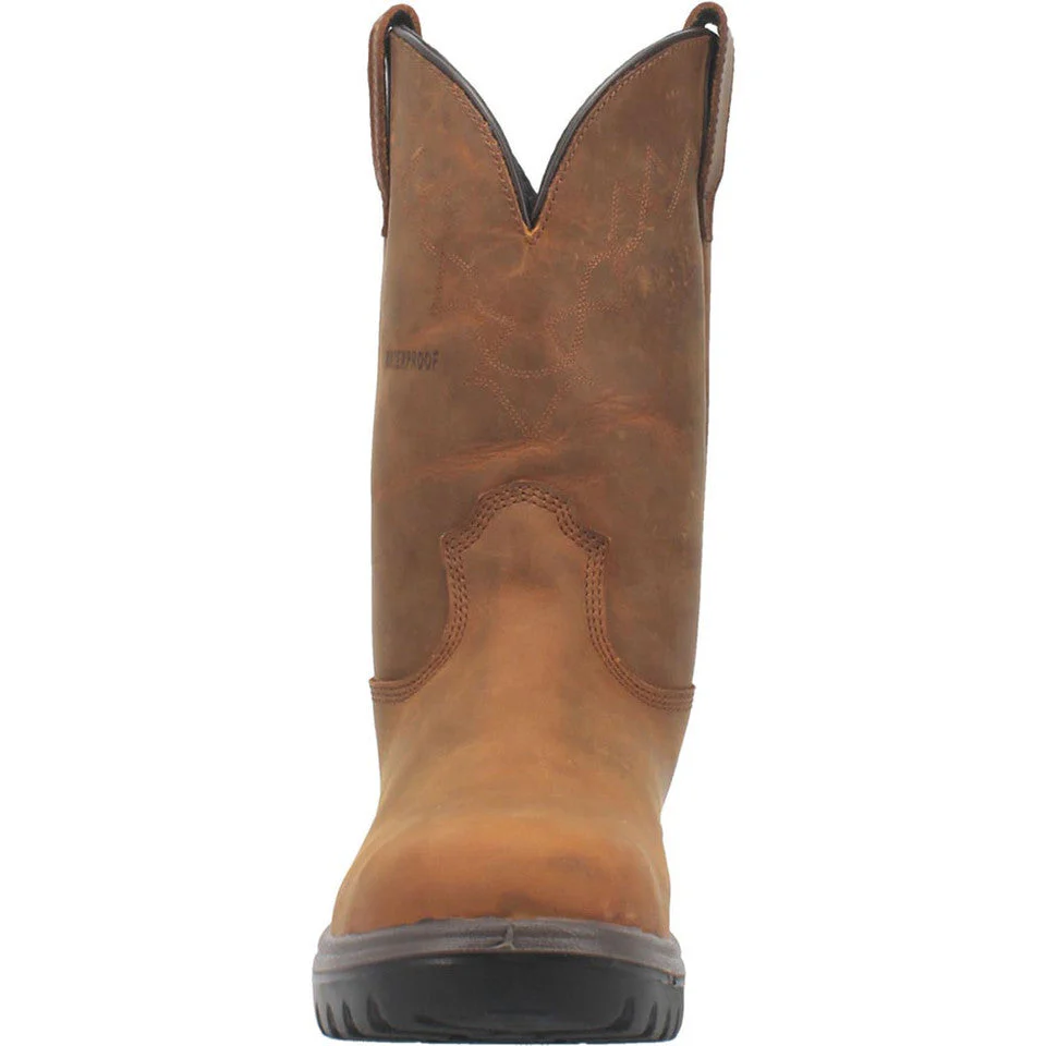 Dan Post Cummins Waterproof Tan Round Toe Leather Boot - Image 5