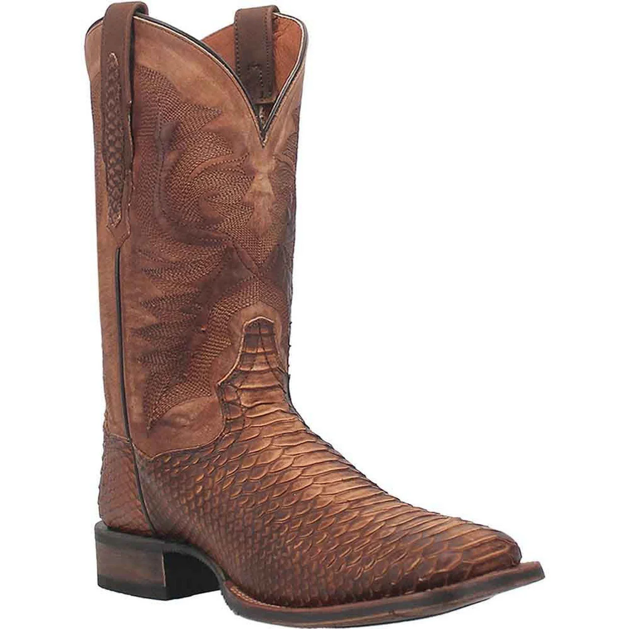 Dan Post KA Faux Python Print Square Toe Leather Boot - Image 3