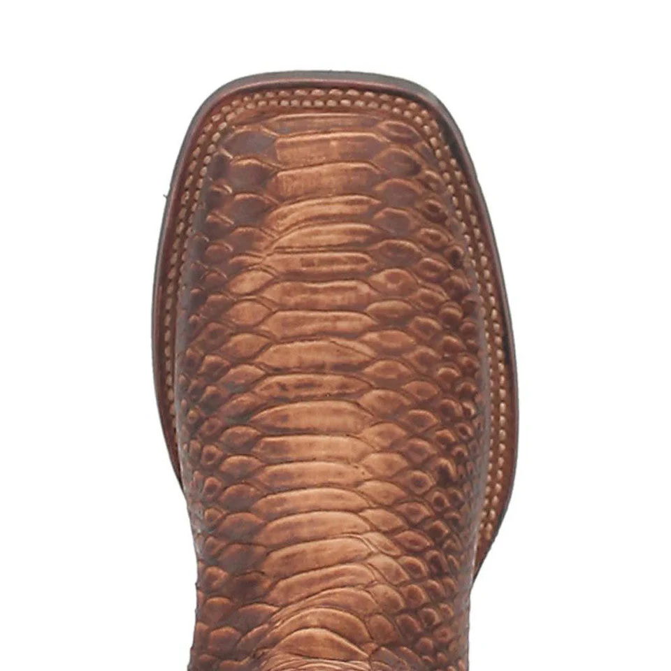 Dan Post KA Faux Python Print Square Toe Leather Boot - Image 4