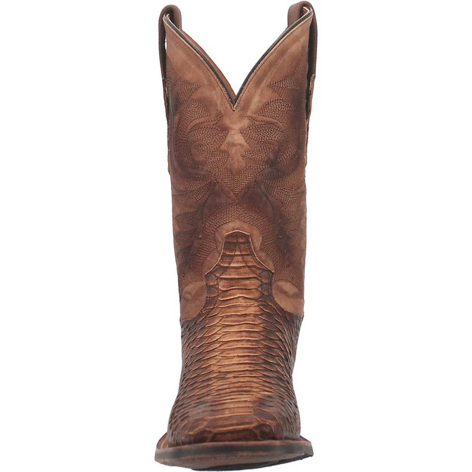 Dan Post KA Faux Python Print Square Toe Leather Boot - Image 5