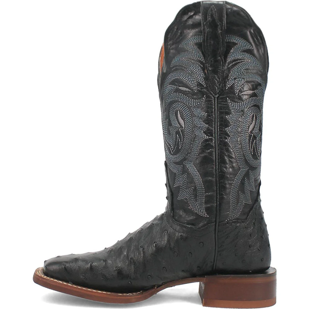 Dan Post Kylo Black Full-Quill Ostrich Boots - Image 3