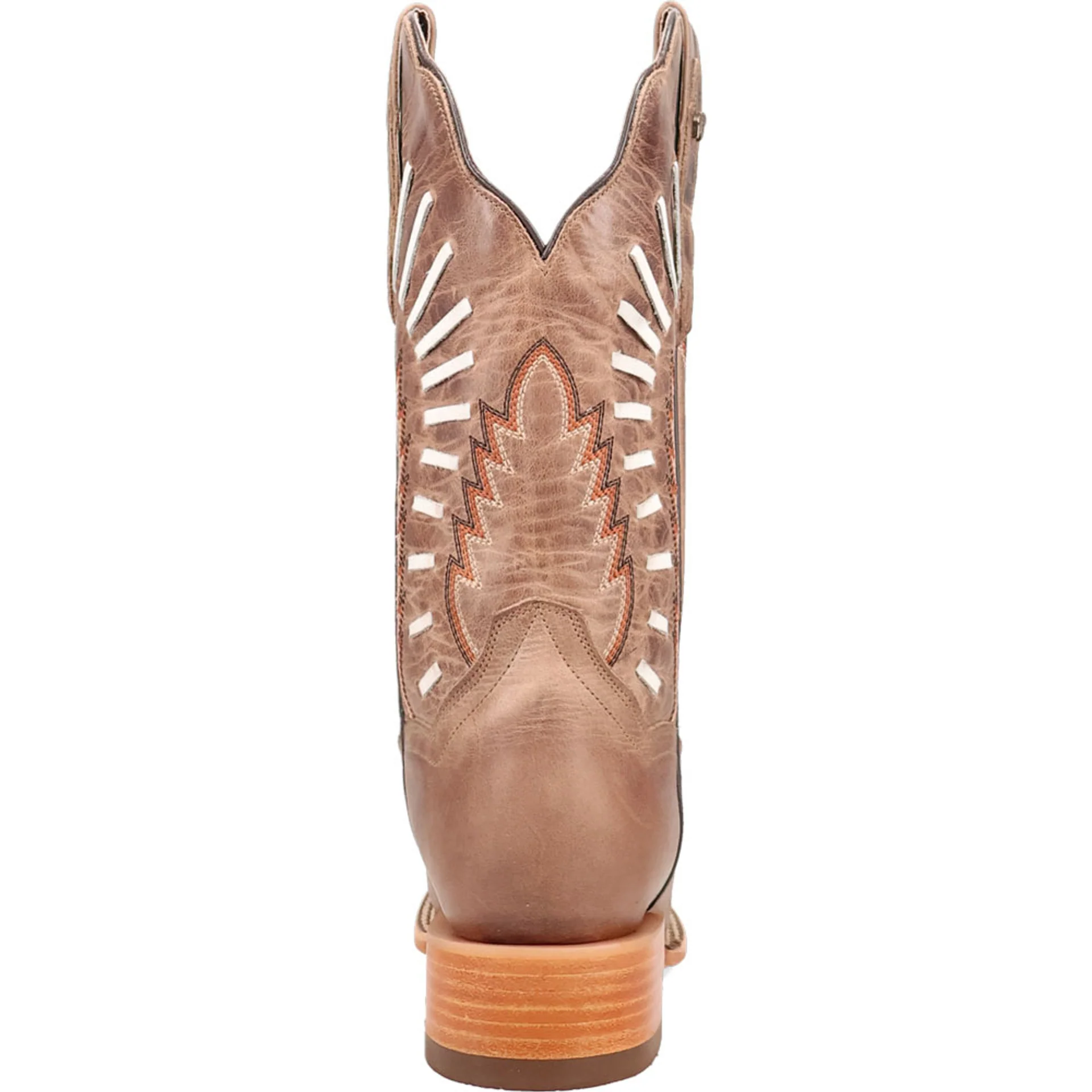 Dan Post Lacey Women’s Tan Leather Square Square Toe Western Cowboy Boot - Image 4