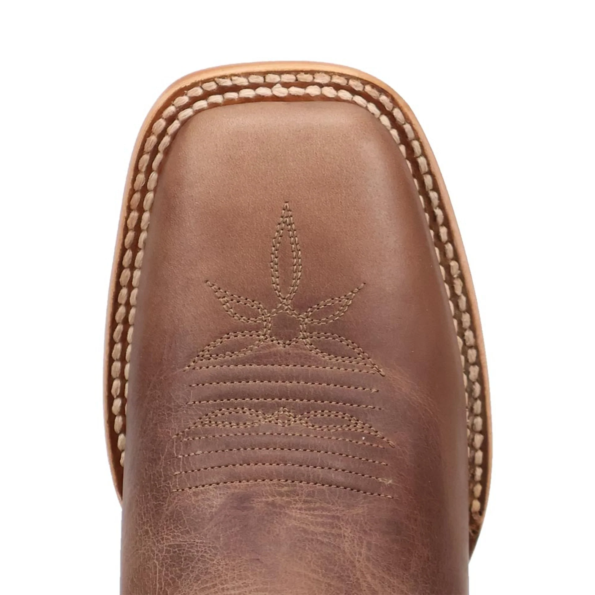 Dan Post Lacey Women’s Tan Leather Square Square Toe Western Cowboy Boot - Image 5