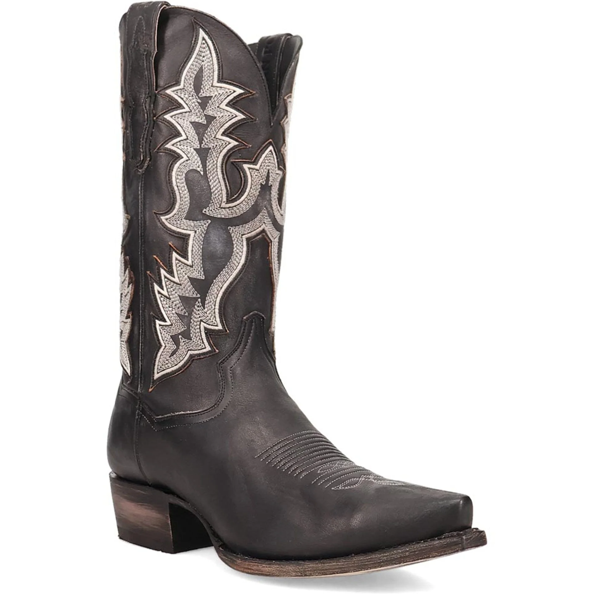 Dan Post Men’s Diesel Black 13 Snip Toe Cowboy Boots - Image 5