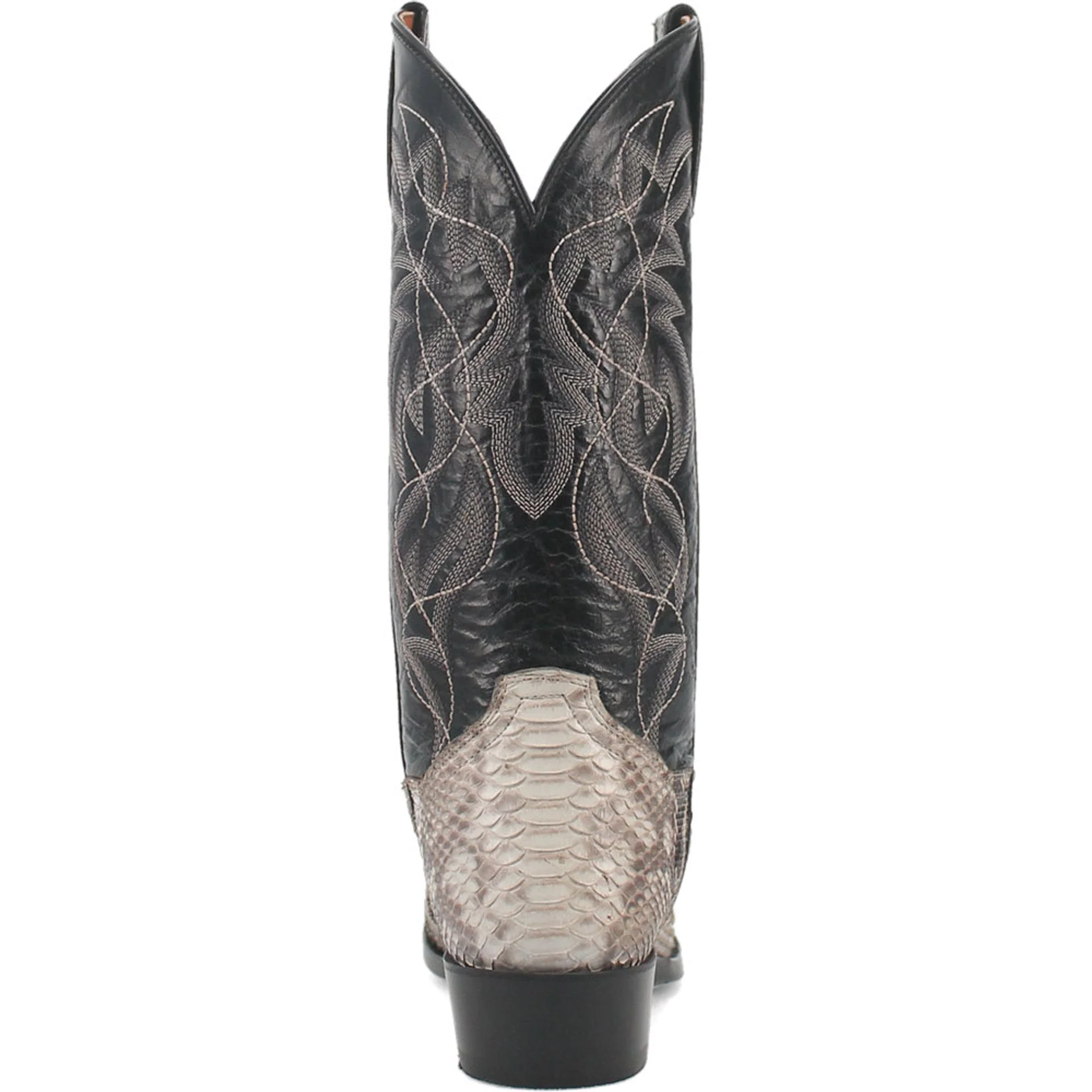 Dan Post Men’s Manning Black and Natural Python 13” Round Toe Leather Boot - Image 6