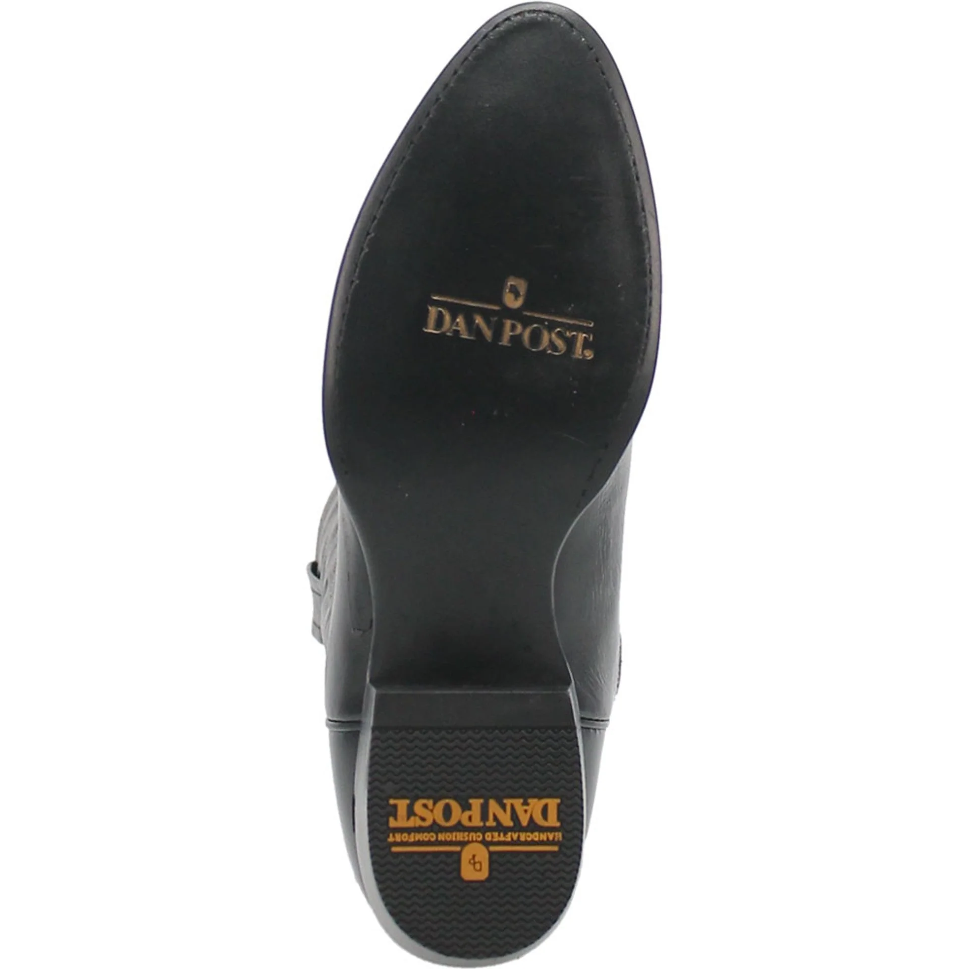 Dan Post Men’s Milwaukee 13 Round Medium Toe Black Leather Cowboy Boot - Image 2