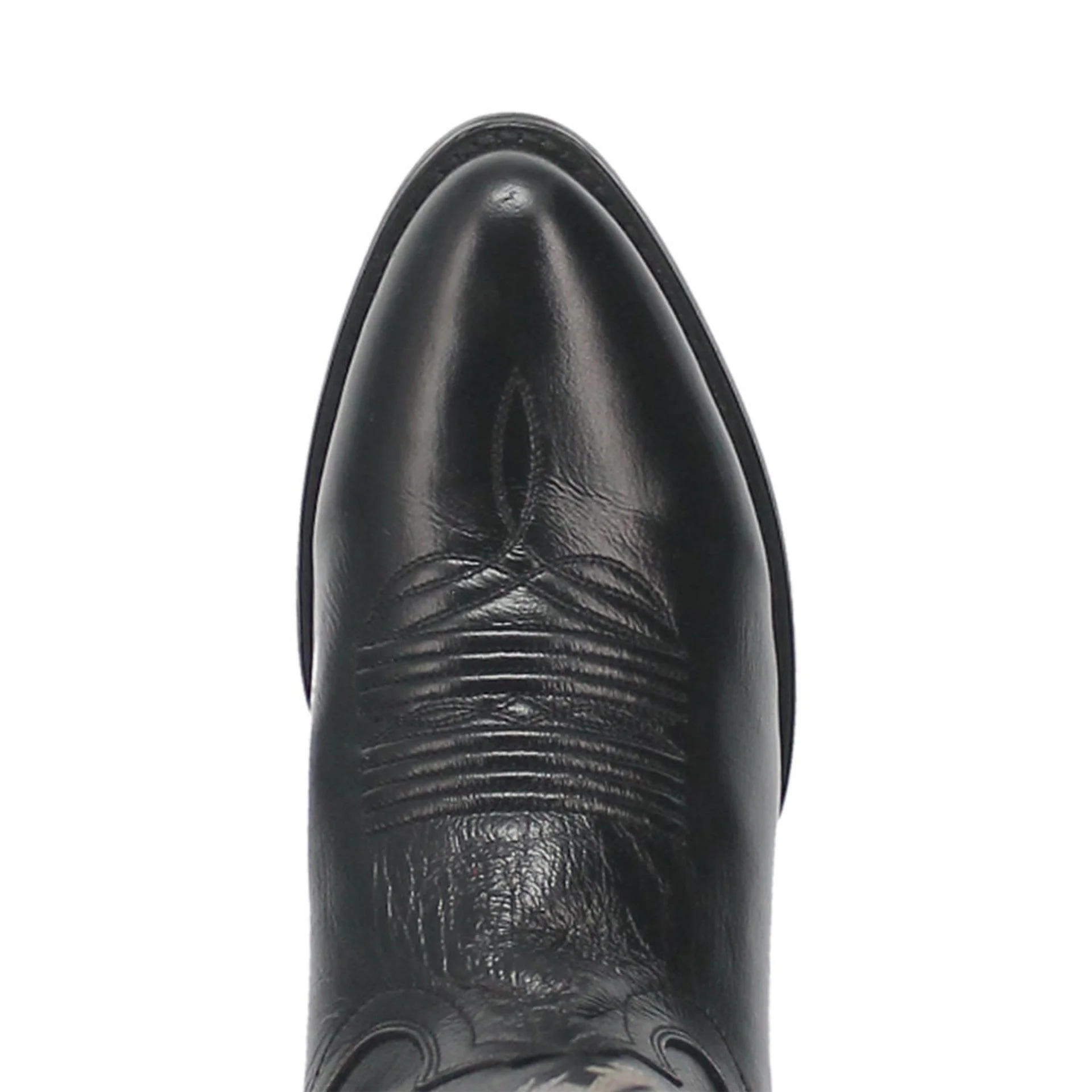 Dan Post Men’s Milwaukee 13 Round Medium Toe Black Leather Cowboy Boot - Image 3