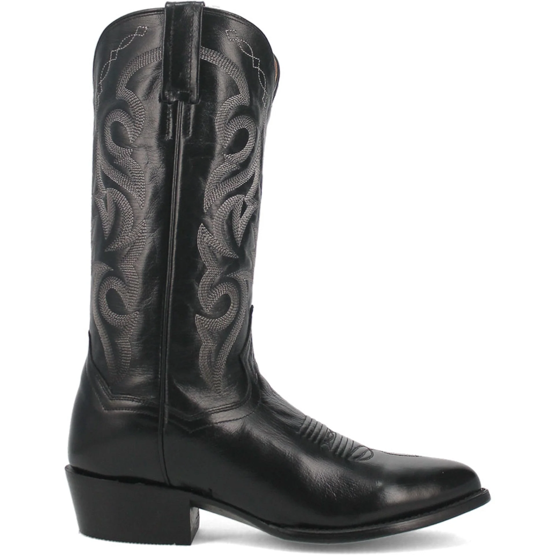 Dan Post Men’s Milwaukee 13 Round Medium Toe Black Leather Cowboy Boot - Image 4