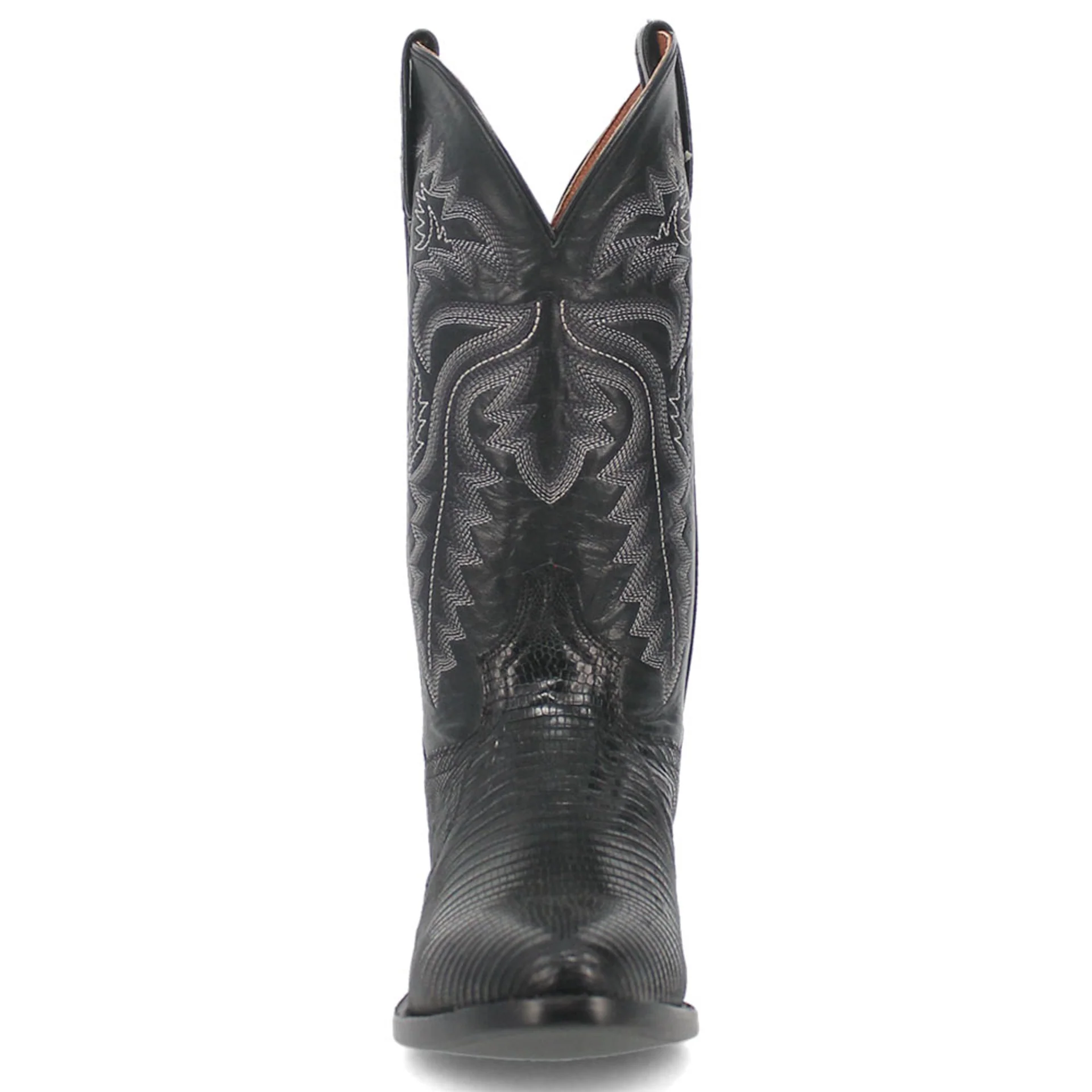 Dan Post Men’s Winston Black Genuine Lizard Skin Round Toe Cowboy Western Boot - Image 3
