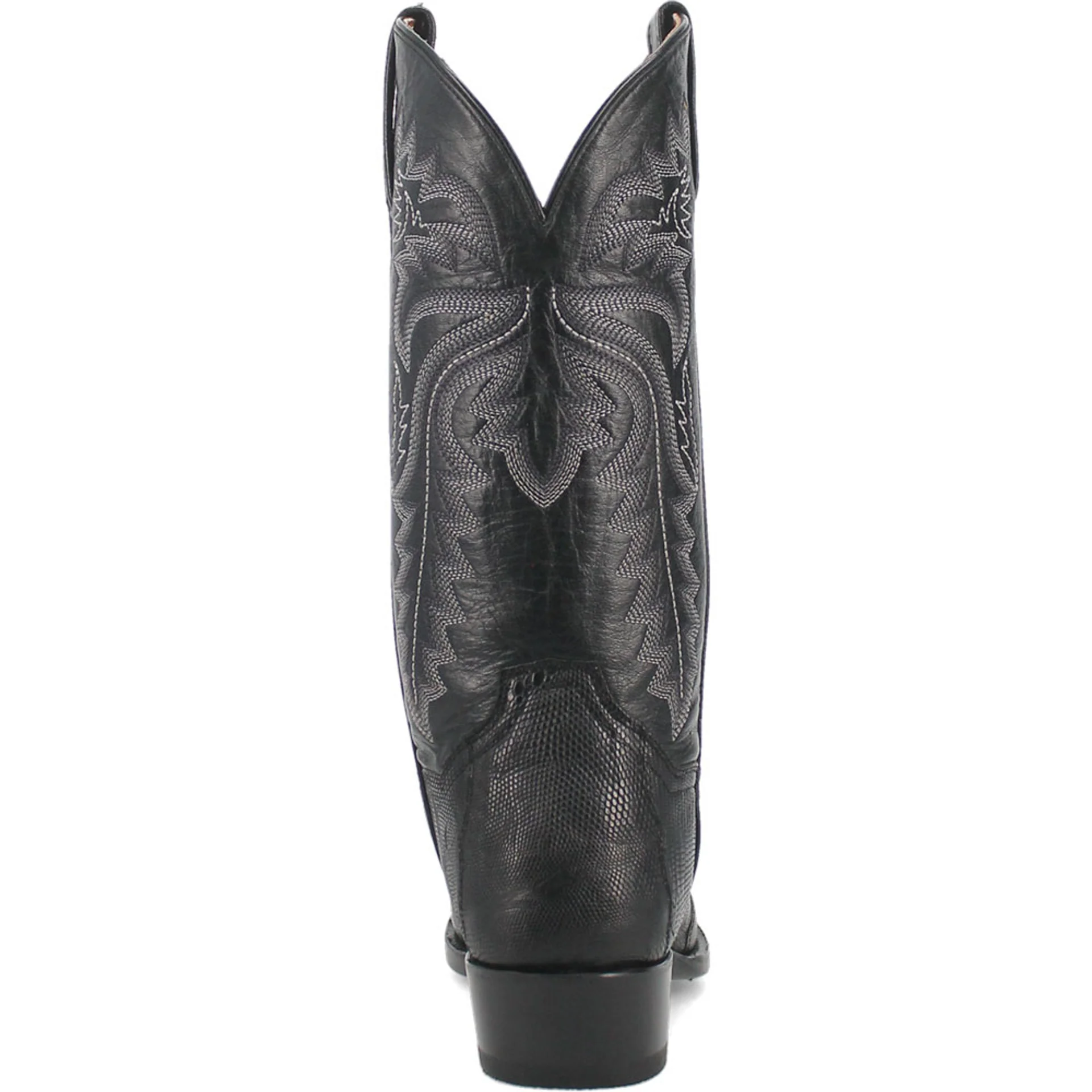 Dan Post Men’s Winston Black Genuine Lizard Skin Round Toe Cowboy Western Boot - Image 4