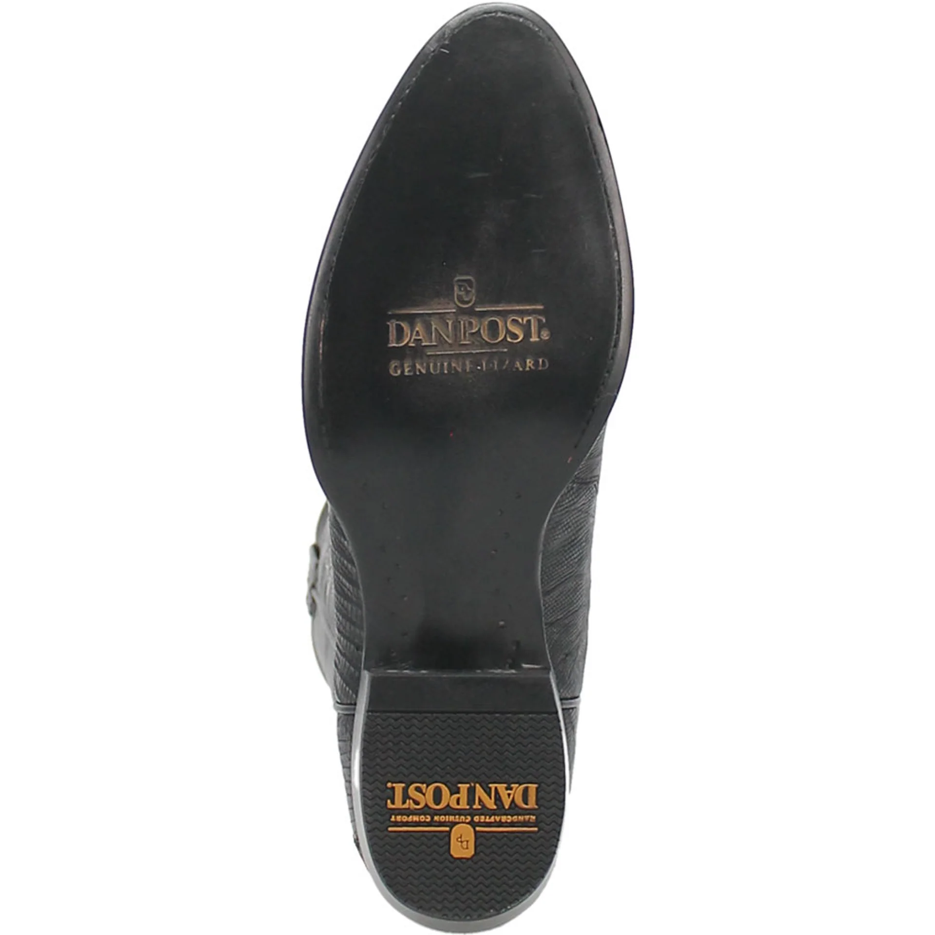 Dan Post Men’s Winston Black Genuine Lizard Skin Round Toe Cowboy Western Boot - Image 5