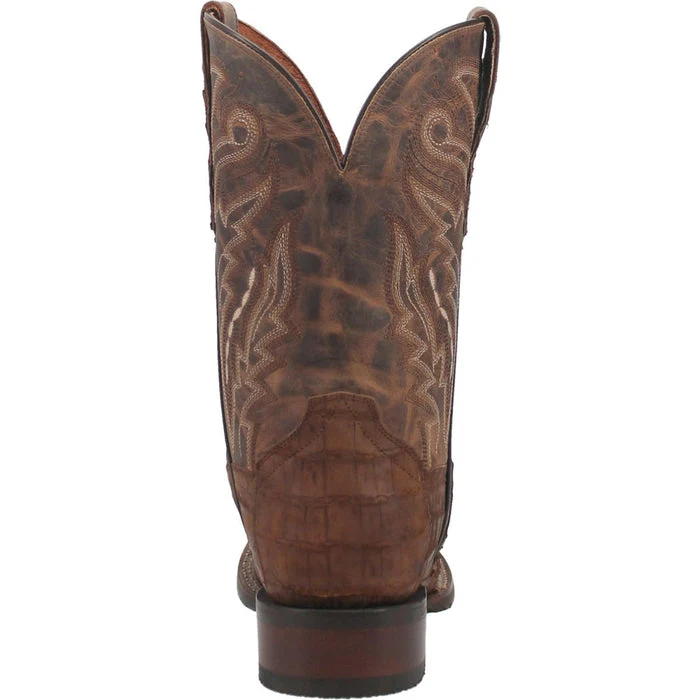 Dan Post Men's Bayou Genuine Caiman Belly Square Toe Boots - Brass - Image 4