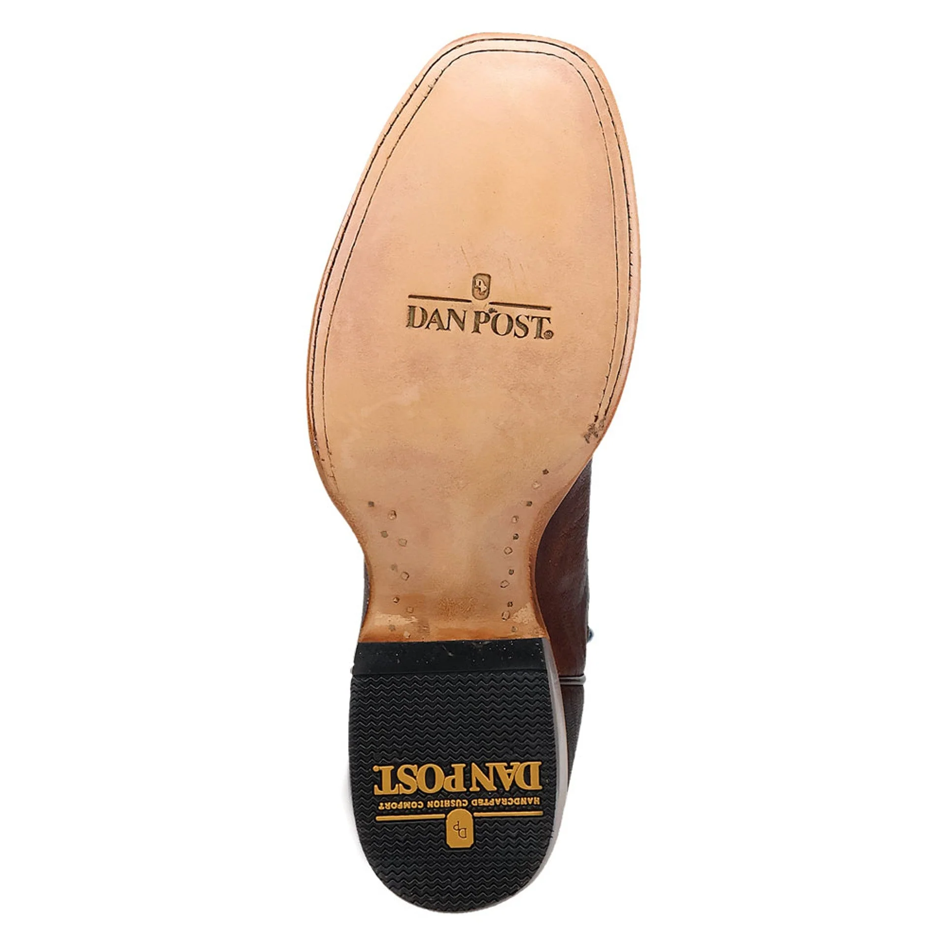 Dan Post Men's Boerne Western Cognac Leather Boots - Image 4