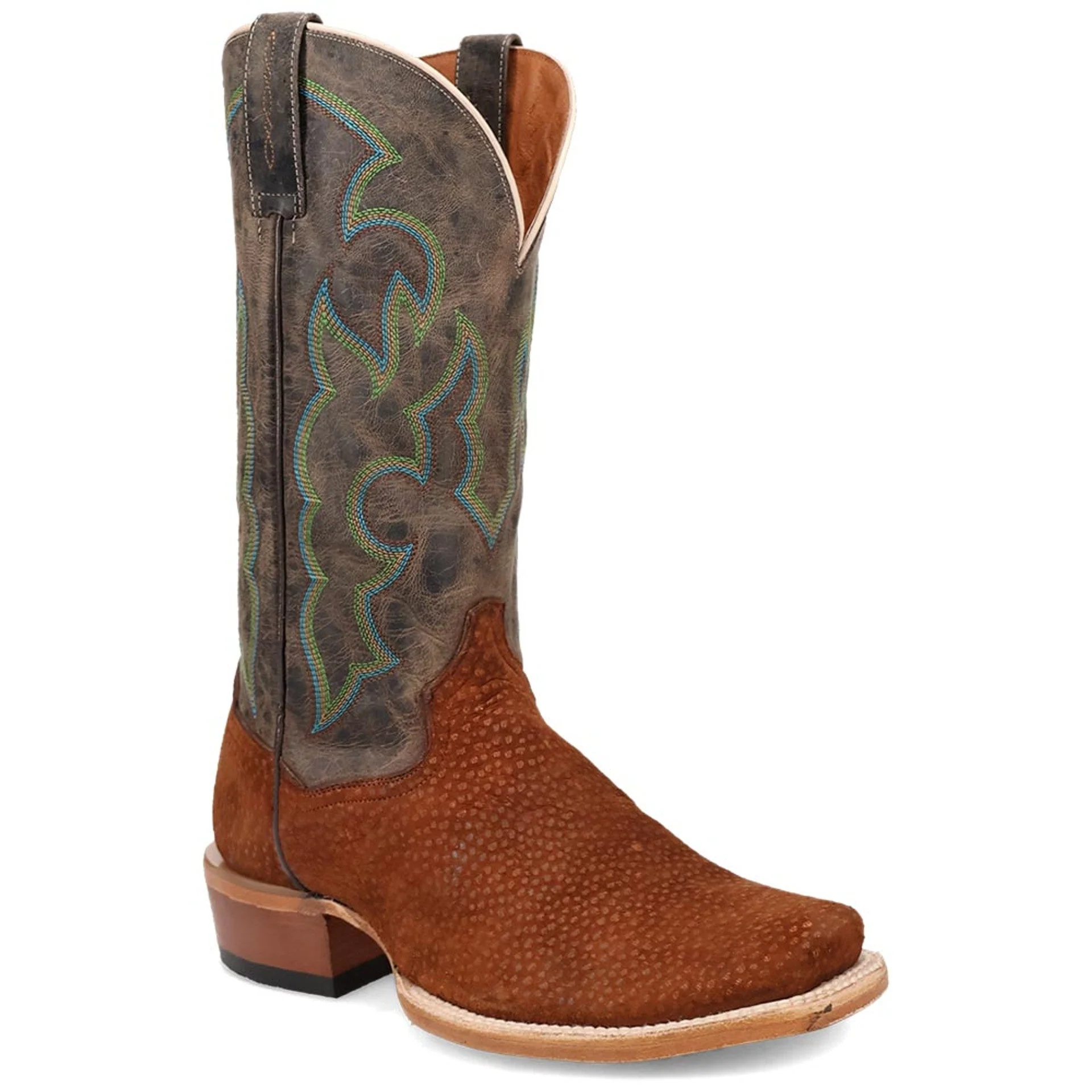 Dan Post Mens Cappy Brown Carpincho Leather Western Boots - Image 4