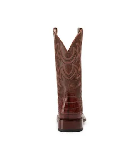 Dan Post Men's Kingsly Genuine Caiman Belly Square Toe Boots - Bay Apache - Image 9