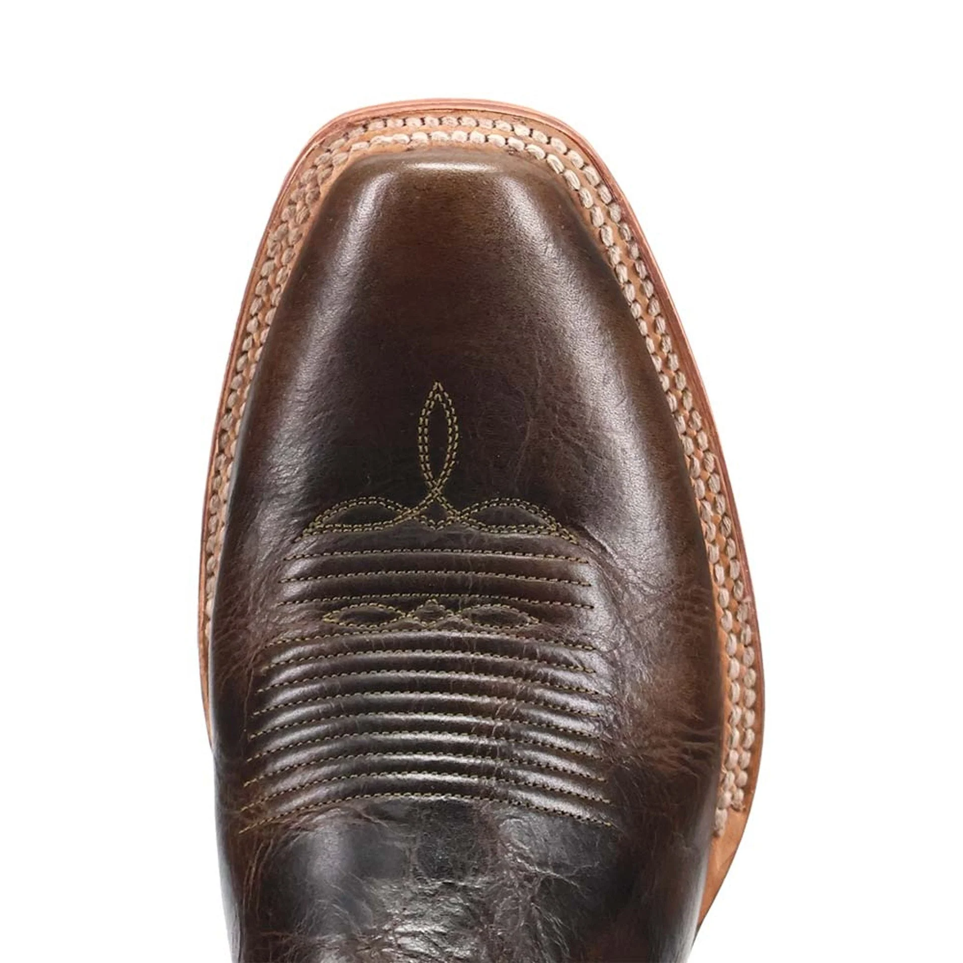 Dan Post Men's Freeman Brown/Gray Leather Western Boots - Image 3