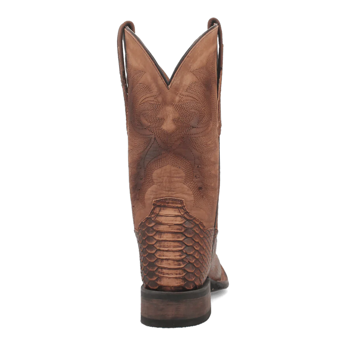 Dan Post Men's KA Python Print Leather Square Toe Boots - Brown - Image 4