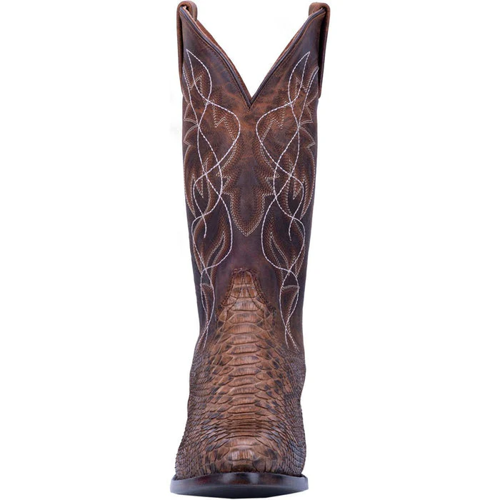 Dan Post Men's Manning Python Snakeskin Round Toe Boots - Bay Apache - Image 5