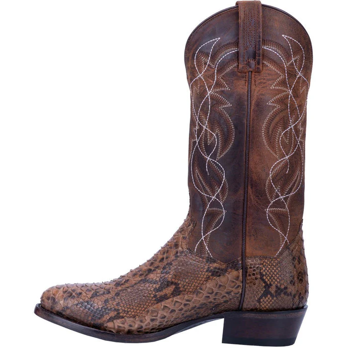 Dan Post Men's Manning Python Snakeskin Round Toe Boots - Bay Apache - Image 2