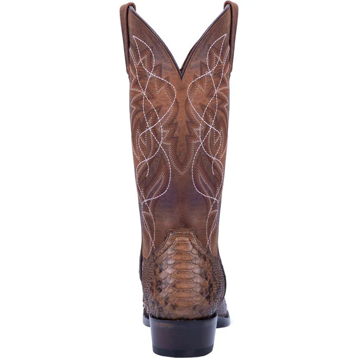 Dan Post Men's Manning Python Snakeskin Round Toe Boots - Bay Apache - Image 6