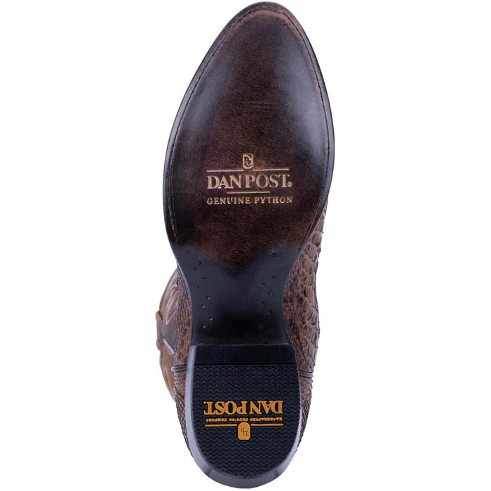 Dan Post Men's Manning Python Snakeskin Round Toe Boots - Bay Apache - Image 7