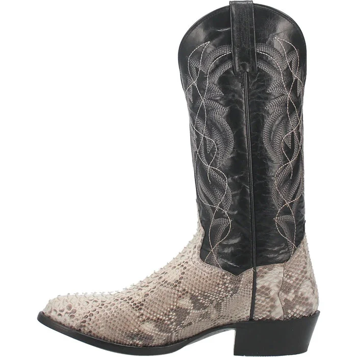 Dan Post Men's Manning Python Snakeskin Round Toe Boots - Natural - Image 7