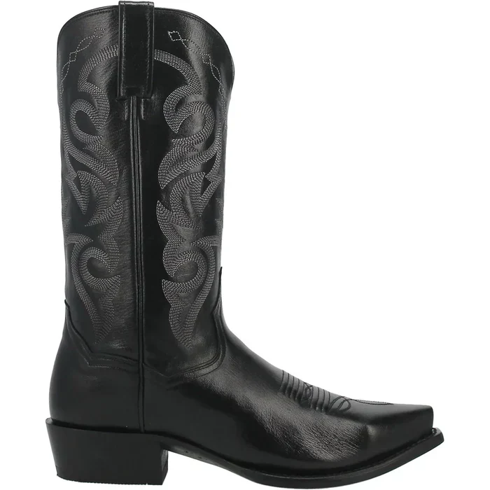 Dan Post Men's Milwaukee Leather Snip Toe Boots - Black - Image 2