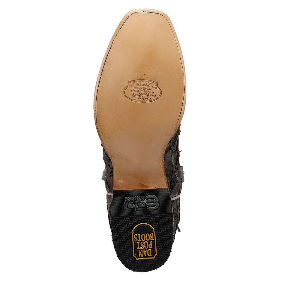Dan Post Men's Riggs Pirarucu Skin Cutter Style Toe 13" Boots - Image 7