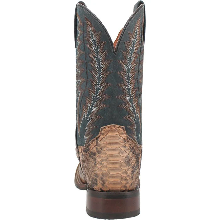 Dan Post Men's Templeton Python Snakeskin Square Toe Boots - Beige - Image 3