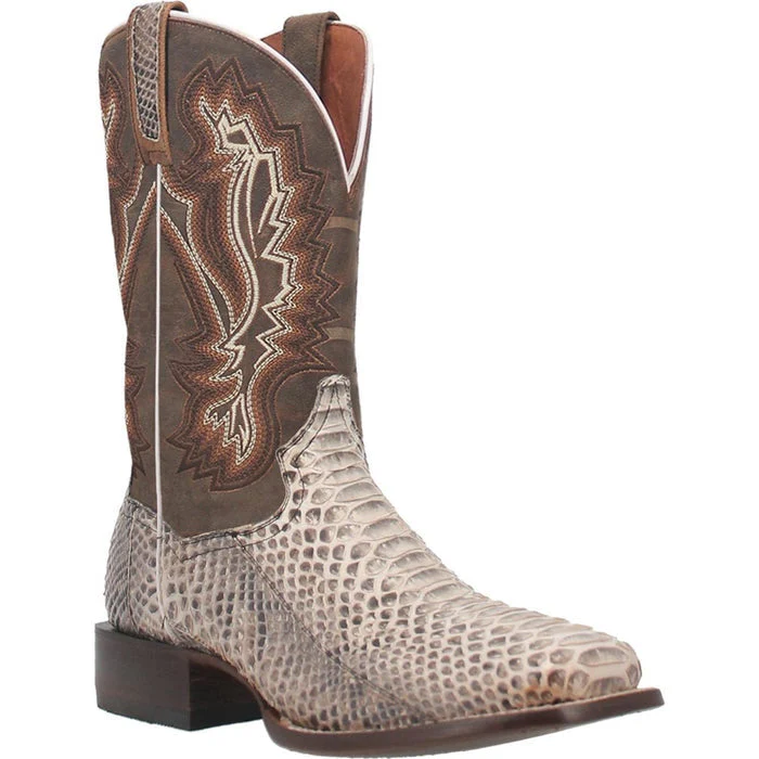 Dan Post Men's Winston Genuine Lizard Round Toe Boots - Black
