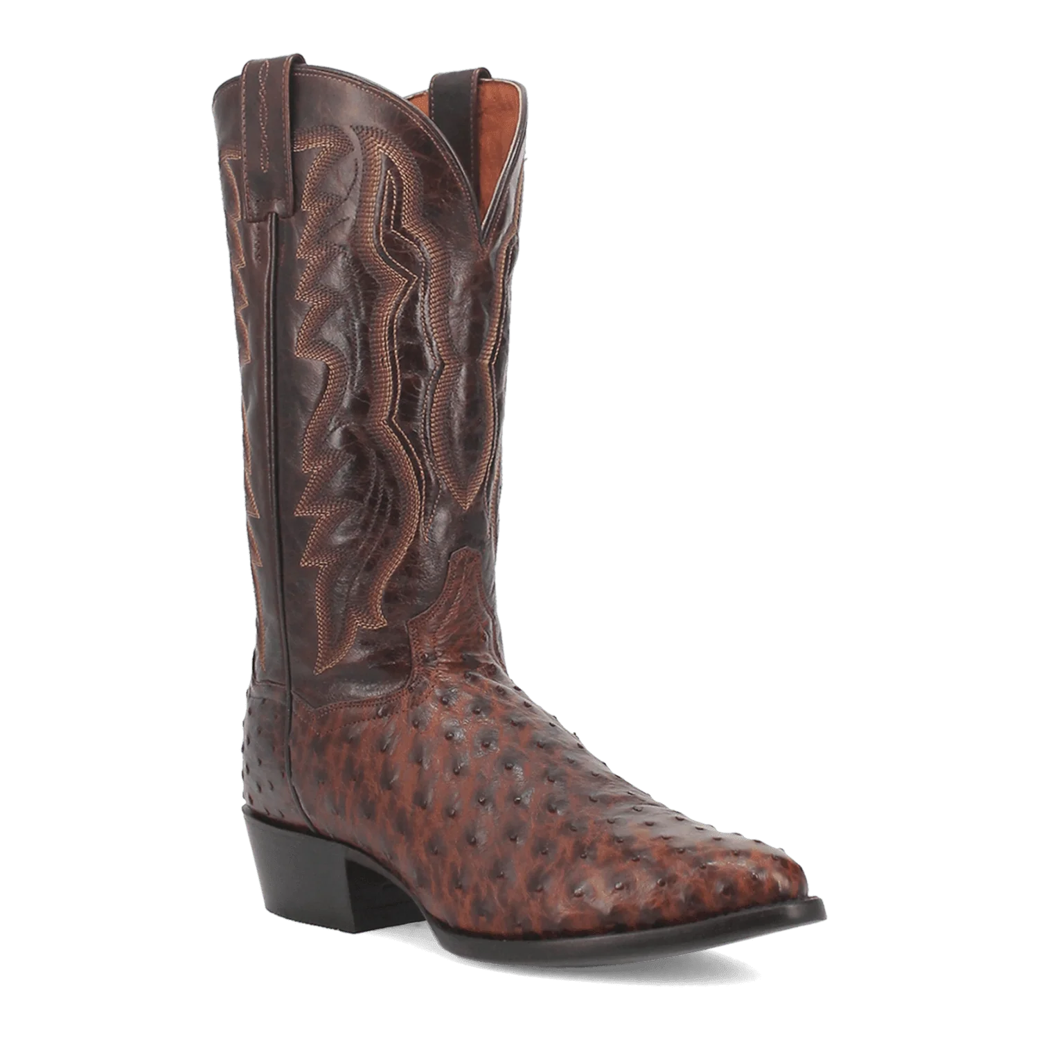 PERSHING FULL QUILL OSTRICH BOOT