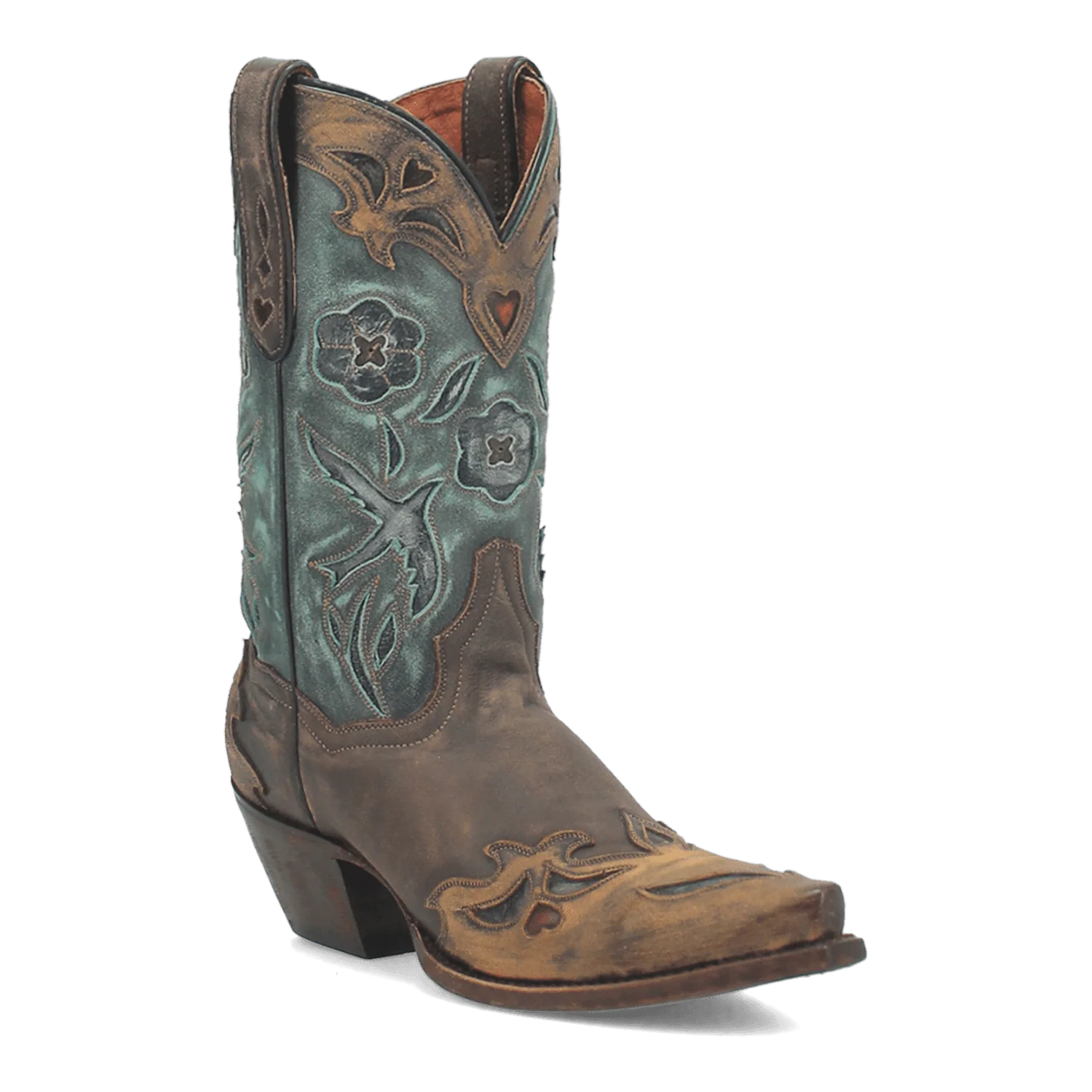 VINTAGE BLUEBIRD LEATHER BOOT
