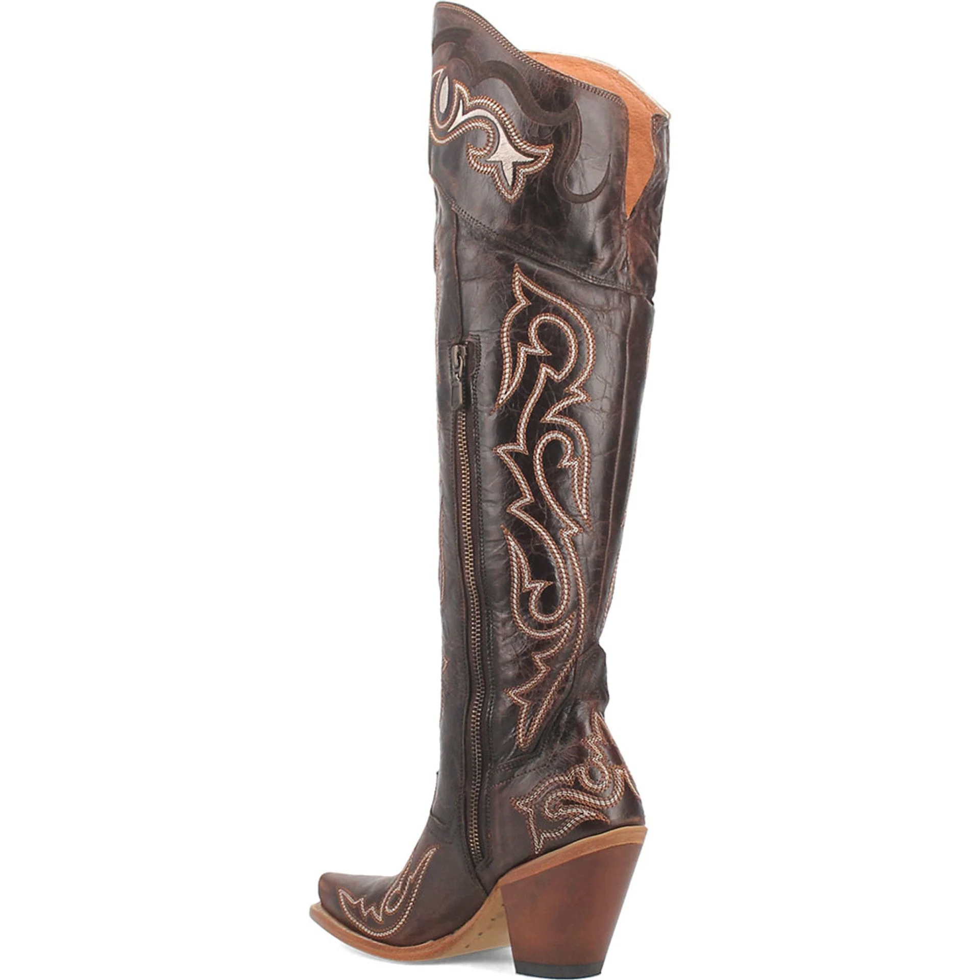 Dan Post Women's Kommotion Chocolate Leather Boots - Image 3