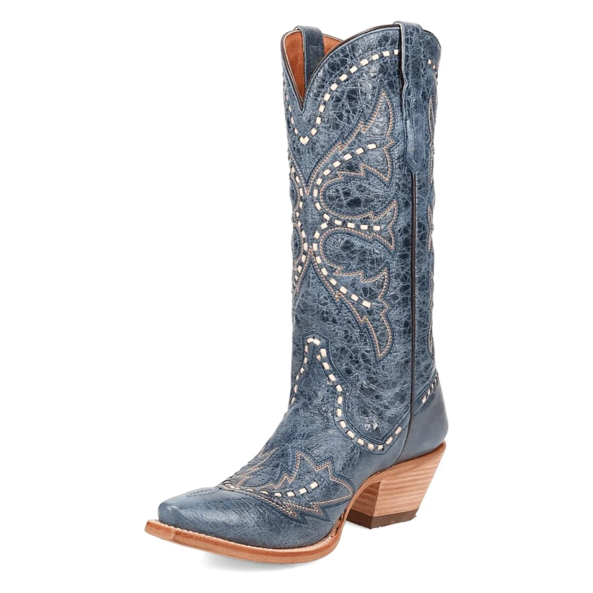 Dan Post Women's Mesa Snip Toe Leather Boots - Blue DP7019 - Image 9