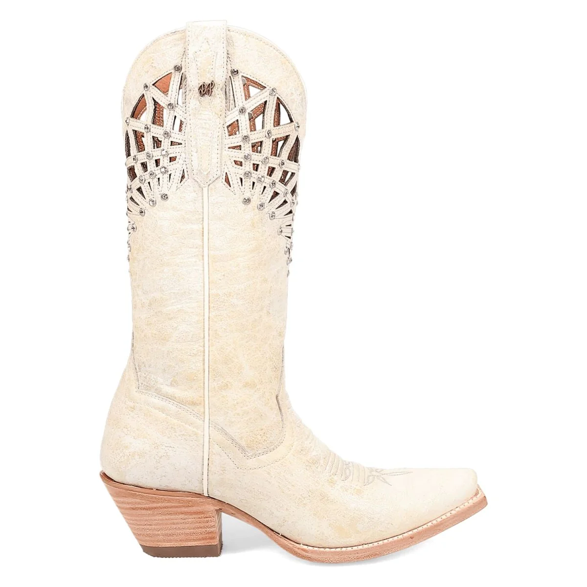 Dan Post Women's Miley Snip Toe Leather Boots - Bone DP7018 - Image 3