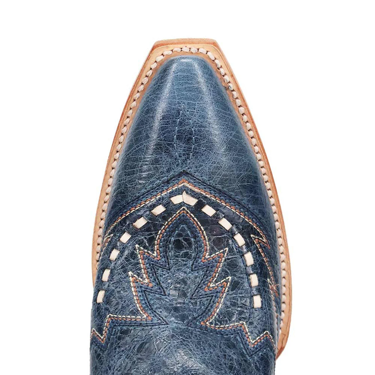 Dan Post Womens Rema Blue Snip Toe Leather Western Boots - Image 5