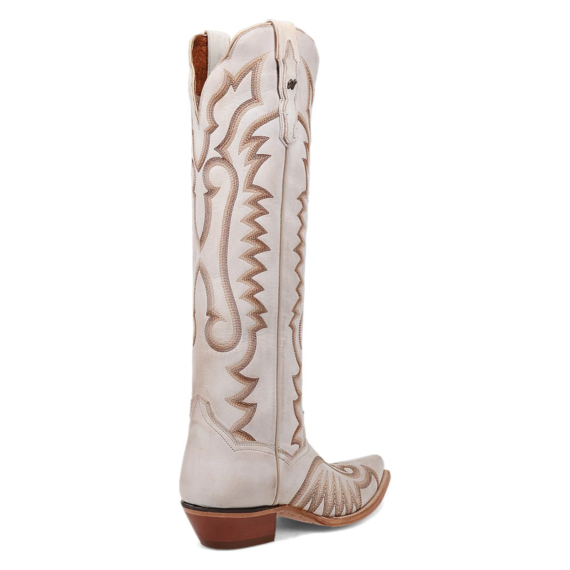 Dan Post Women's Western White Josie Tall Snip Toe Boots - Image 3